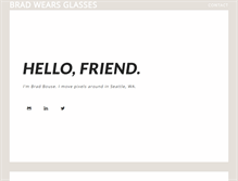 Tablet Screenshot of bradwearsglasses.com